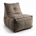 Chaise empilable en tissu beige de 80 x 80 x 100 cm pour intérieur et extérieur