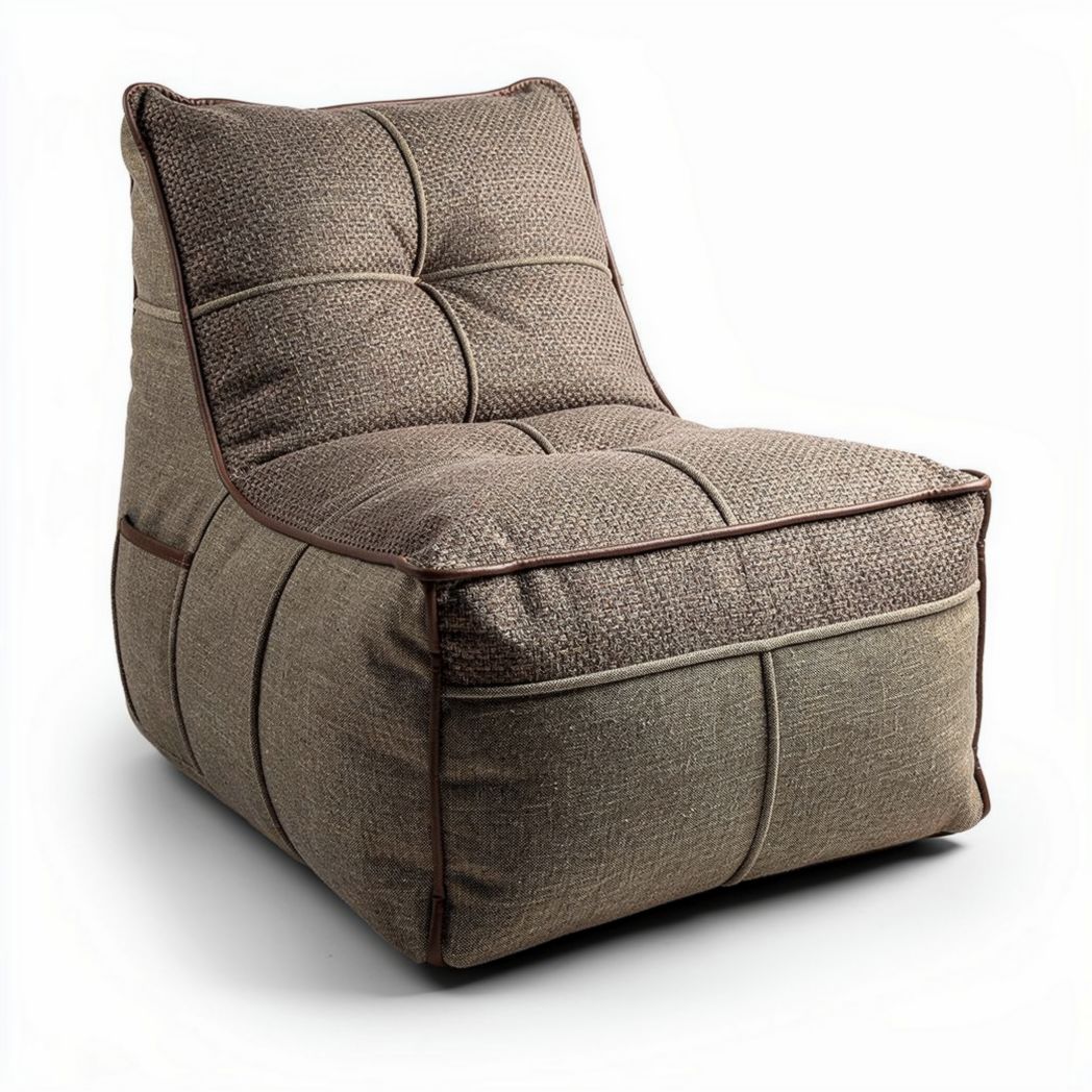 Chaise empilable en tissu beige de 80 x 80 x 100 cm pour intérieur et extérieur